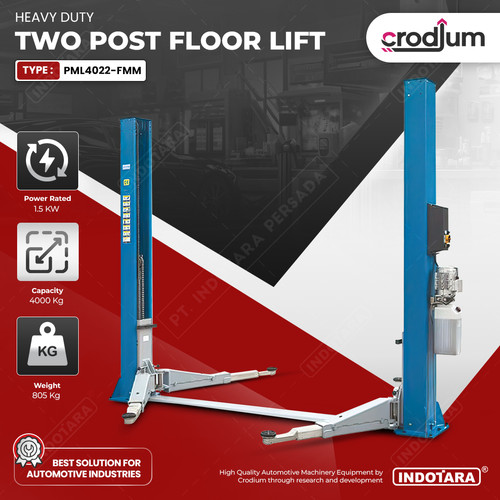 [EZM.1010568] Floor Plate Two Post Lift Mobil 2 Tiang Kapasitas 4-5 Ton CRODIUM
