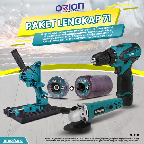 [EZM.1010572] Paket Lengkap 71 - Gerinda Tangan HG9523 - Mesin Bor Tangan CD6650P