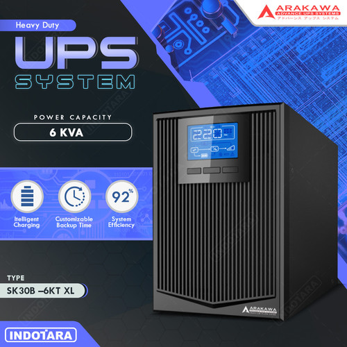 [EZM.1010585] UPS ARAKAWA ON-LINE SK30B 6KT-XL KH Backup Time 8 Jam