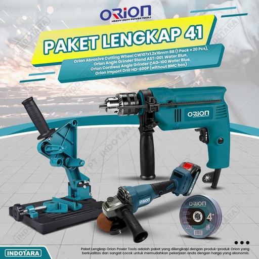 [EZM.1010615] Paket Lengkap 41 - Gerinda Tangan CAG100 - Mesin Bor Tangan HD600P