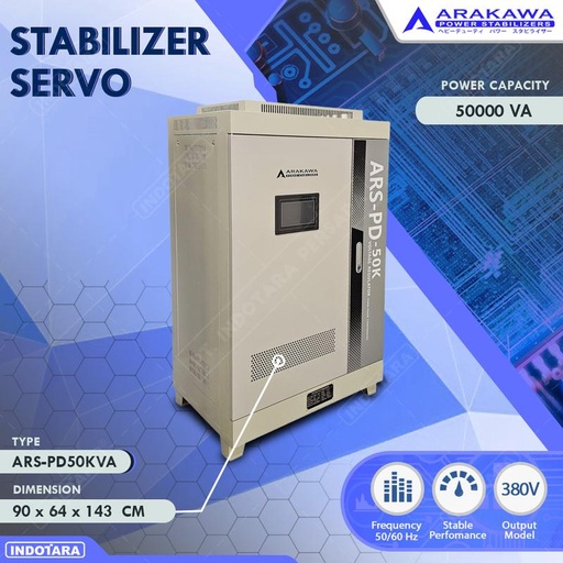 [EZM.1010670] Stabilizer Arakawa 50 - 100 KVA Servo Motor/Soft Start/Regulator