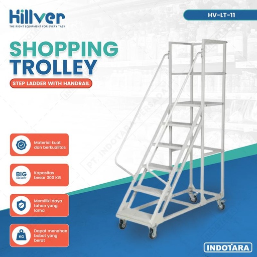 [EZM.1010675] Tangga Dorong Gudang Rolling Steel Ladder Hillver