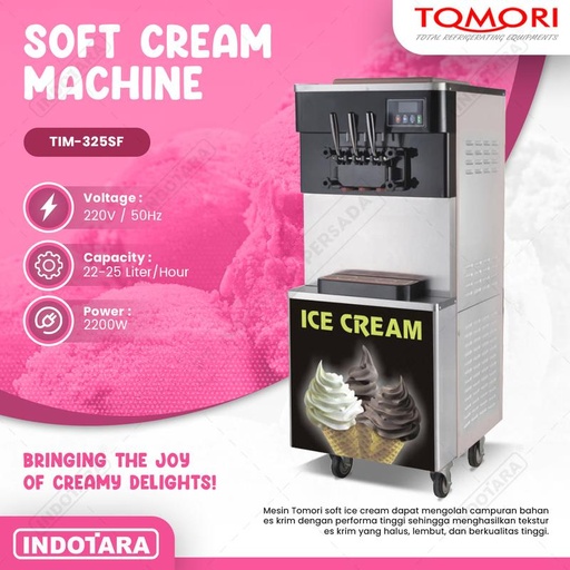[EZM.1010696] Tomori Mesin Soft Es Krim 3 Rasa - TIM-325SF