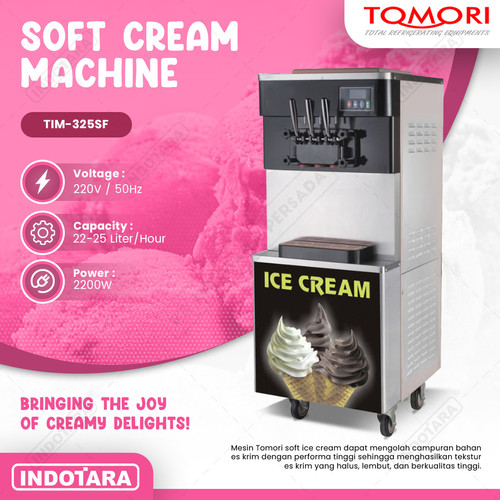 [EZM.1010696] Tomori Mesin Soft Es Krim 3 Rasa - TIM-325SF