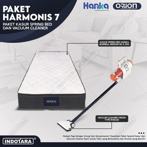 [EZM.1010699] Paket Harmonis 7-12 - Kasur Spring Bed MEDIUM & Vacuum Cleaner RV8228