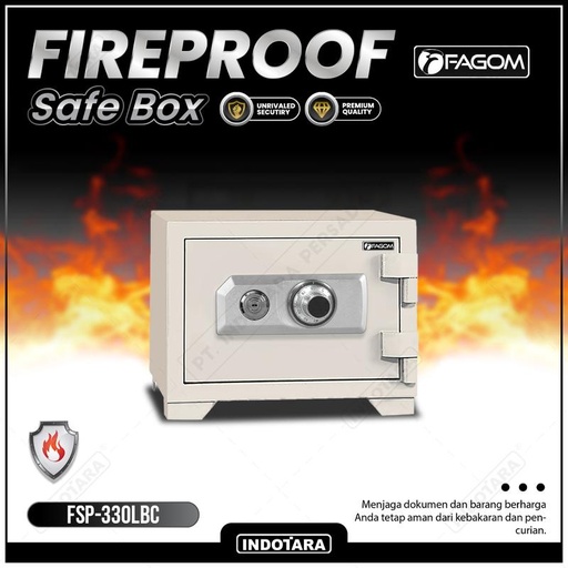 [EZM.1010718] FAGOM Brankas Besi Anti Api - Brankas Kunci Kombinasi FSP-330LBC