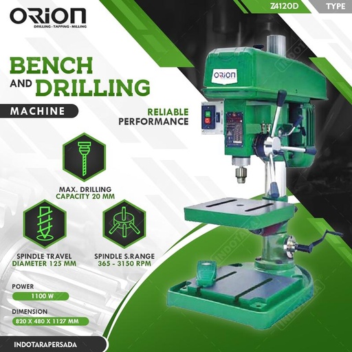 [EZM.1010719] Mesin Bor Duduk Orion Drilling Z4120D