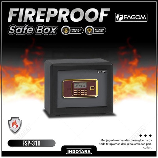 [EZM.1010722] Kotak Brankas FAGOM Fireproof Safe Box Digital Lock - 3D Series