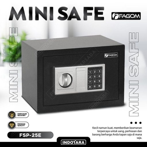 [EZM.1010725] FAGOM Brankas Besi Mini Safe Deposit Box Password Digital Elektrik