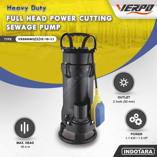 [EZM.1010729] Pompa Celup Submersible Cutting Air Verpo Pump Equipment