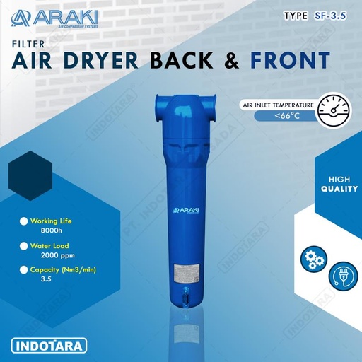 [EZM.1010740] Filter Kompresor / Araki Filter Air Dryer Back and Front