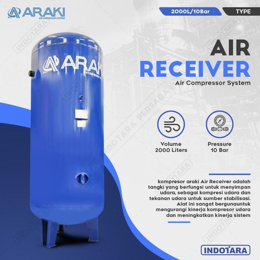 [EZM.1010752] Tangki Udara / Air Receiver Tank Special Edition 300L - 2000L ARAKI