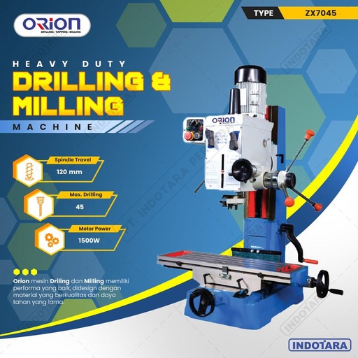 [EZM.1010768] Mesin Bor Duduk Orion Drilling & Milling Machine ZX7045