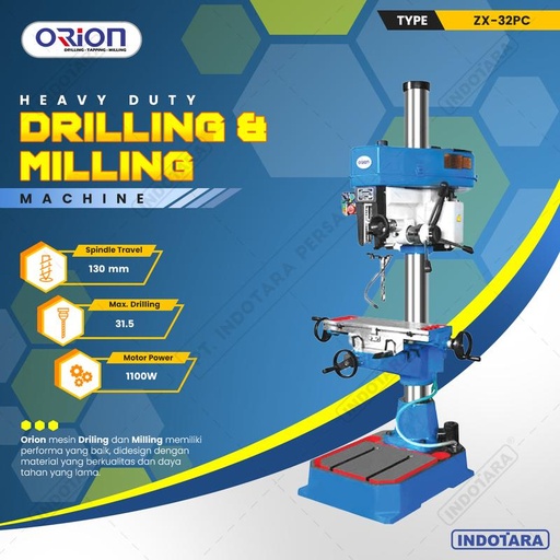 [EZM.1010769] Mesin Bor Duduk Orion Drilling & Milling Machine ZX-32 Series