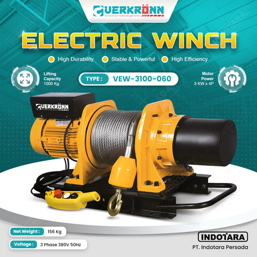 [EZM.1010772] Verkronn Electric Winch Tipe VEW-3050-060 / VEW-3100-060 0.5 Dan 1 Ton