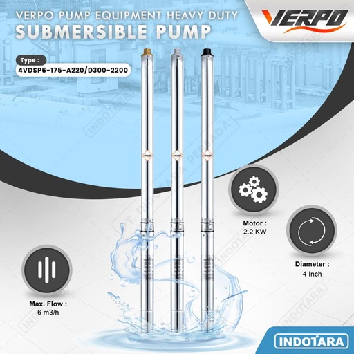 [EZM.1010784] Pompa Satelit Submersible 4 Inchi Verpo