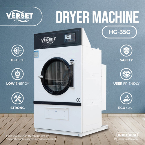 [EZM.1010806] Mesin Pengering Laundry Verset Tumble Dryer Machine Gas Heated HG-35G