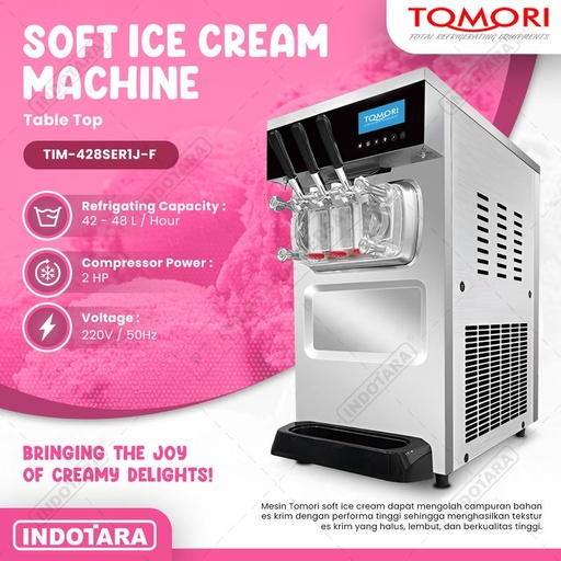 [EZM.1010856] Tomori Mesin Soft Es Krim With Inverter System TIM-428SER1J-F TableTop