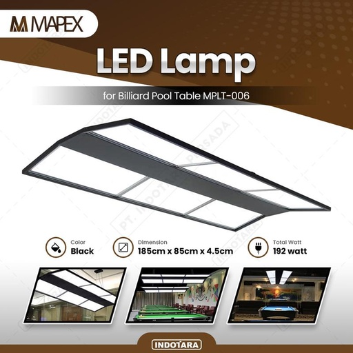 [EZM.1010858] Lampu LED Meja Billiard 6 Panel / Billiards Led Lamp MPLT-006