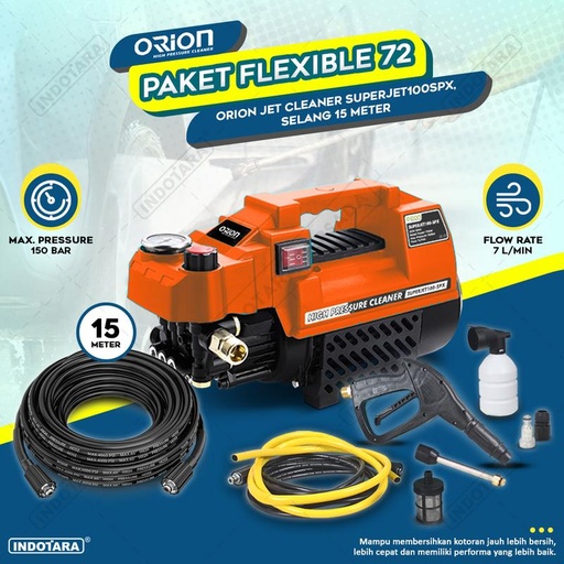 [EZM.1010866] Paket Flexible 65-68 - Orion Superjet100SPX - Selang 15 Meter