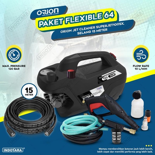 [EZM.1010868] Paket Flexible 60-64 - Orion Superjet100SX - Selang 15 Meter