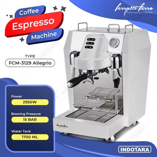[EZM.1010869] Ferratti Ferro Espresso Machine FCM-3129 Allegrio