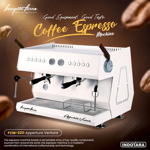 [EZM.1010870] Ferratti Ferro Espresso Machine FCM-3211 Apperturo Ventura