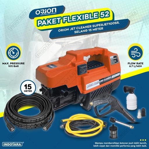 [EZM.1010873] Paket Flexible 50-54 - Orion Superjet100SR - Selang 15 Meter