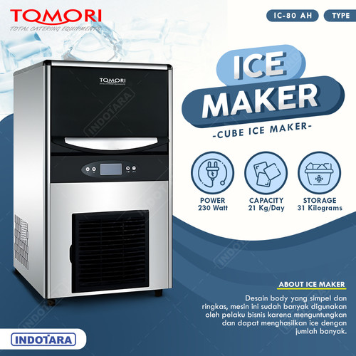 [EZM.1010896] Mesin Pembuat Es Kubus / Tomori Ice Cube Maker Digital Control