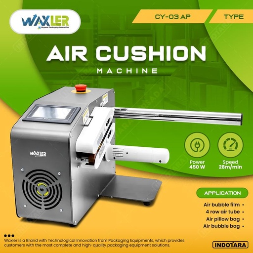 [EZM.1010904] Mesin Pembuat Plastik Bubble Wrap - Waxler Air Cushion CY-03 - Grey
