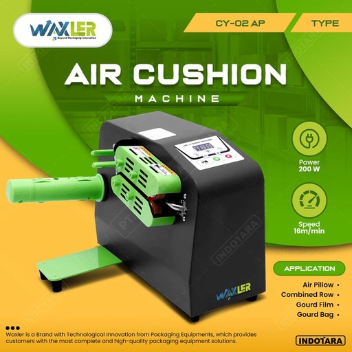 [EZM.1010905] Mesin Pembuat Plastik Bubble Wrap - Waxler Air Cushion CY-02 - Green