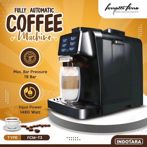[EZM.1010920] Mesin Kopi Otomatis Ferratti Ferro FCM-T3