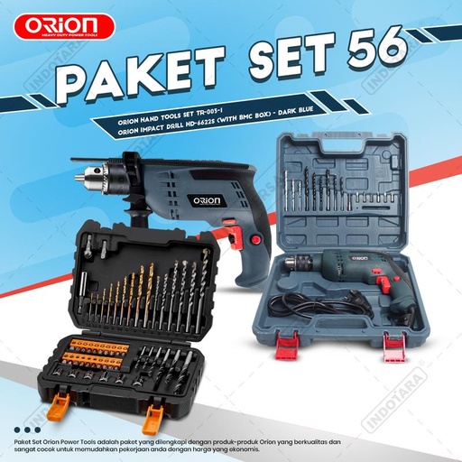 [EZM.1010926] Paket Set 56 - Impact Drill HD-6622S - Hand Tools TR-003-1