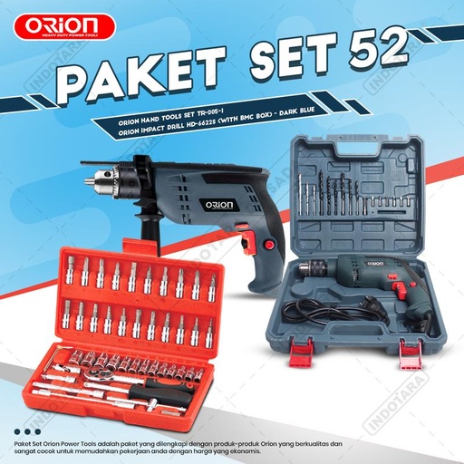 [EZM.1010929] Paket Set 52 - Impact Drill HD-6622S - Hand Tools TR-005-1