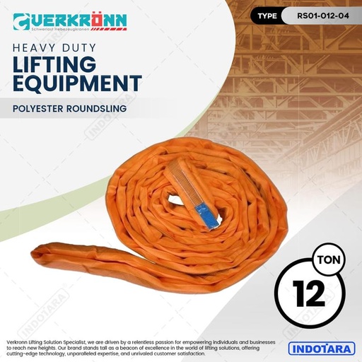 [EZM.1010961] Verkronn Polyester Roundsling / Tali Angkat Kapasitas 12 Ton