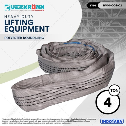 [EZM.1010966] Verkronn Polyester Roundsling / Tali Angkat Kapasitas 4 Ton