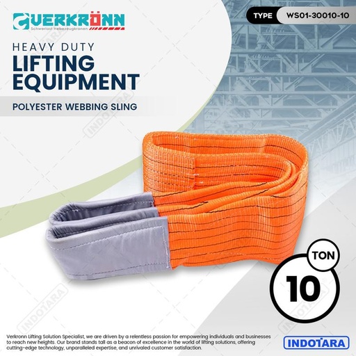 [EZM.1010968] Webbing Sling Polyester 300MM/10T - Verkronn