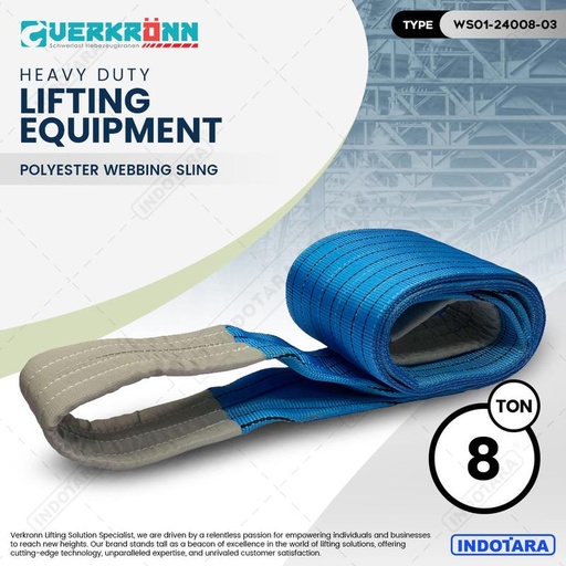 [EZM.1010969] Webbing Sling Polyester 240MM/8T - Verkronn