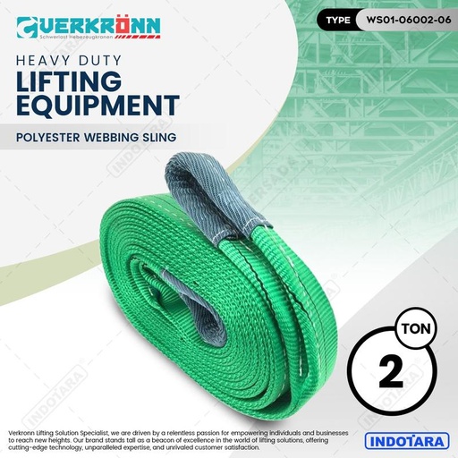 [EZM.1010971] Webbing Sling Polyester 60MM/2T - Verkronn