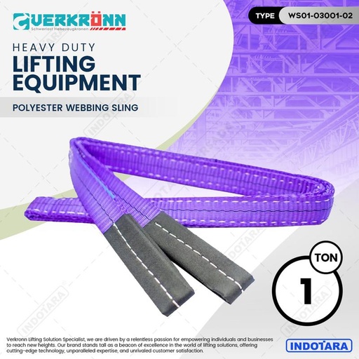 [EZM.1010972] Webbing Sling Polyester 30MM/1T - Verkronn