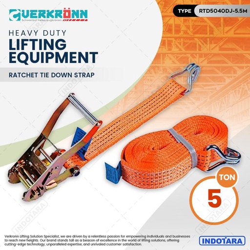 [EZM.1010976] Ratchet Tie Down Strap / Tali Pengikat Barang / Motor Truk - Verkronn
