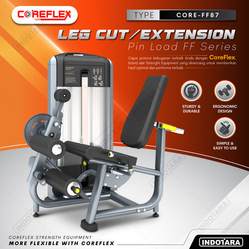 [EZM.1011009] Seated Leg Curl/Extension CORE-FF87 Alat Fitness Coreflex