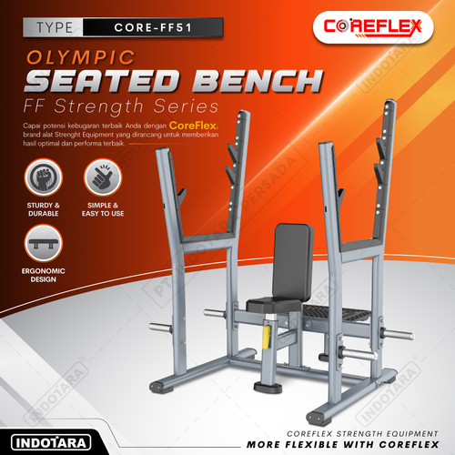 [EZM.1011010] Olympic Seated Bench CORE-FF51 Alat Fitness Coreflex