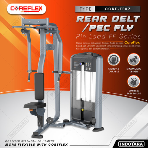 [EZM.1011020] Rear Delt/Pec Fly CORE-FF07 Alat Fitness Coreflex