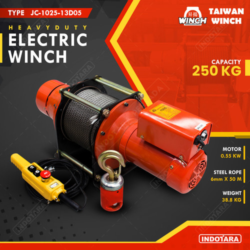 [EZM.1011027] Taiwan Winch Electric Winch 220 Volt 250KG JC-1025-13D05