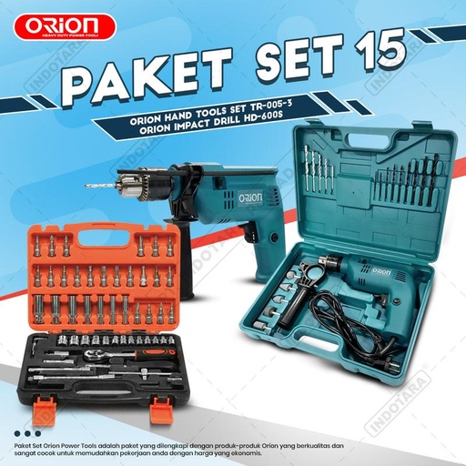 [EZM.1011048] Paket Set 15 - Impact Drill HD-600S - Hand Tools TR-005-3