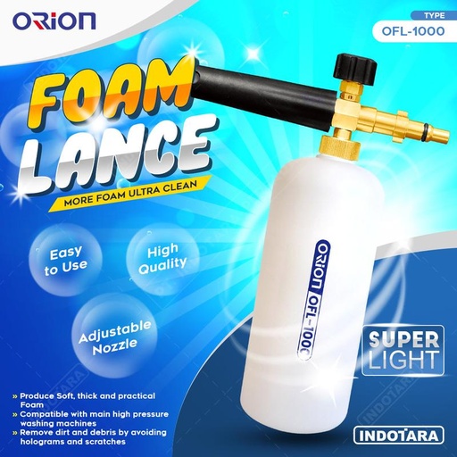 [EZM.1011086] Foam Lance Snow Wash Jet Cleaner Orion - OFL1000