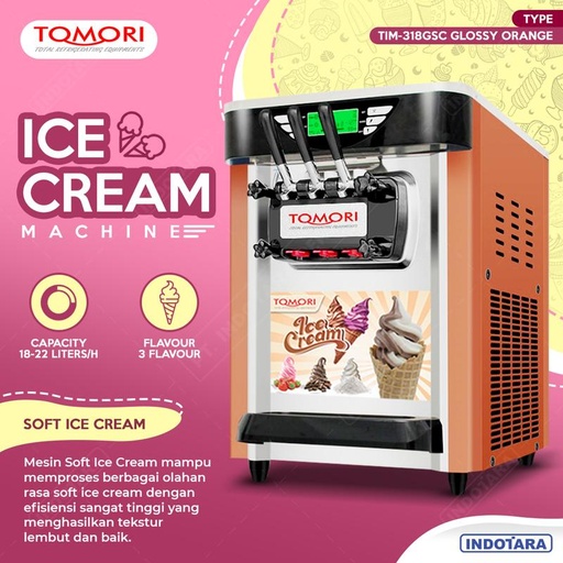 [EZM.1011111] Mesin Pembuat Es Krim Soft / Soft Ice Cream Machine Tomori TIM-318GSC