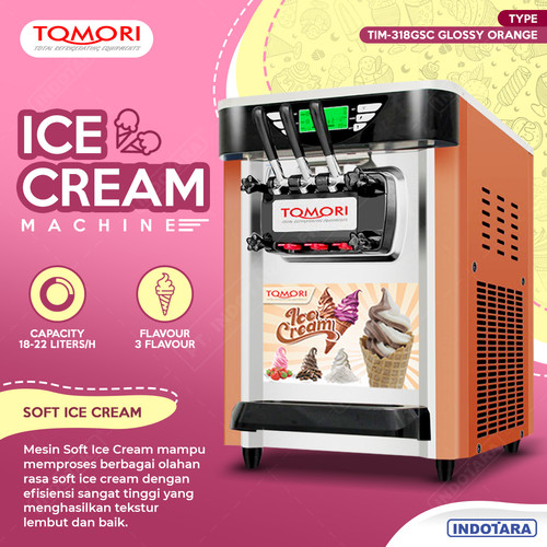 [EZM.1011111] Mesin Pembuat Es Krim Soft / Soft Ice Cream Machine Tomori TIM-318GSC