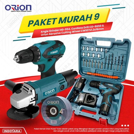 [EZM.1011130] Paket Murah 9 - Gerinda Tangan HG954 - Mesin Bor Tangan CD6650